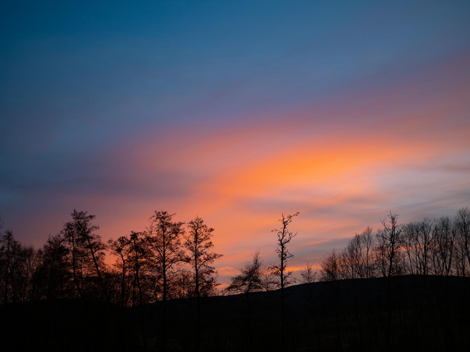 Walking beim Sonnenuntergang